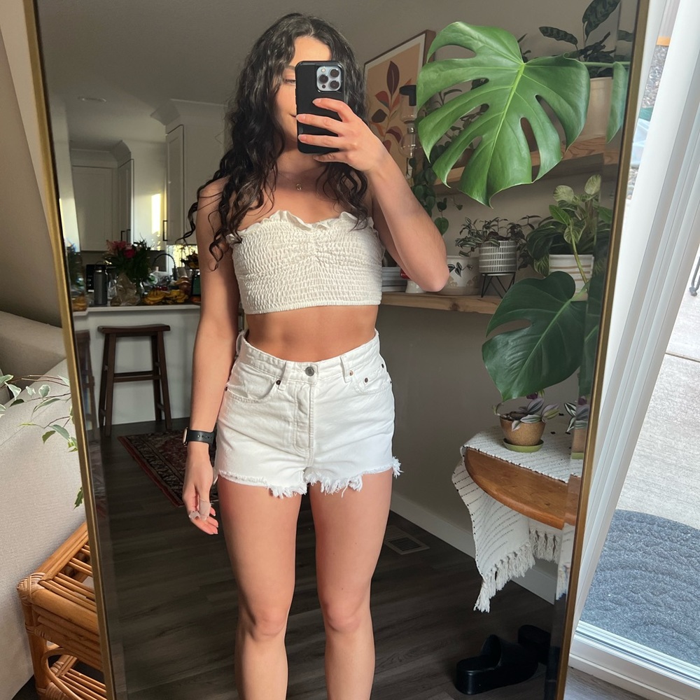 Zara White Shorts